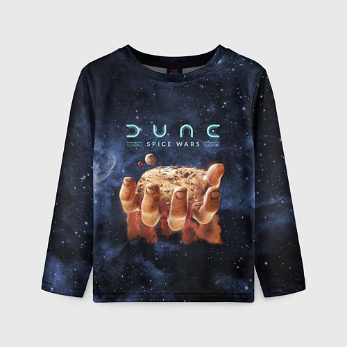 Детский лонгслив Dune: Spice Wars рука и песок / 3D-принт – фото 1