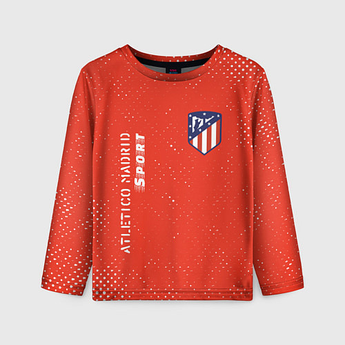 Детский лонгслив АТЛЕТИКО Atletico Madrid Sport Гранж / 3D-принт – фото 1