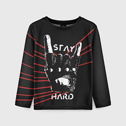 Детский лонгслив Stay hard