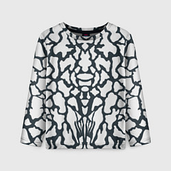 Детский лонгслив Animal Black and White Pattern