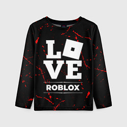 Детский лонгслив Roblox Love Классика