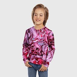 Лонгслив детский Гвоздики, цвет: 3D-принт — фото 2