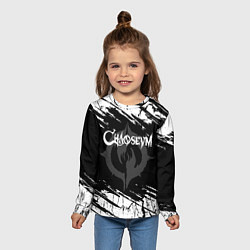 Лонгслив детский Chaoseum Logo Grunge, цвет: 3D-принт — фото 2