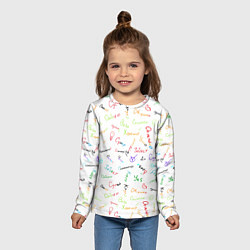 Лонгслив детский Слова поддержки, цвет: 3D-принт — фото 2