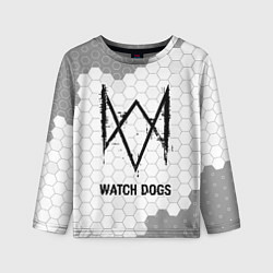 Лонгслив детский Watch Dogs Glitch на темном фоне FS, цвет: 3D-принт