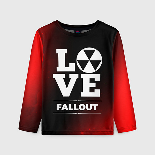 Детский лонгслив Fallout Love Классика / 3D-принт – фото 1