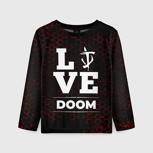 Детский лонгслив Doom Love Классика / 3D-принт – фото 1