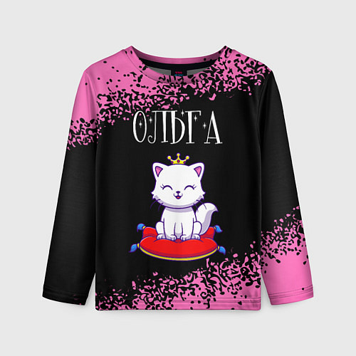 Детский лонгслив Ольга КОШКА Арт / 3D-принт – фото 1