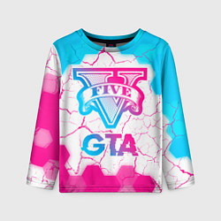 Детский лонгслив GTA Neon Gradient