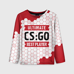 Детский лонгслив CS:GO: красные таблички Best Player и Ultimate