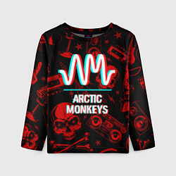 Детский лонгслив Arctic Monkeys Rock Glitch