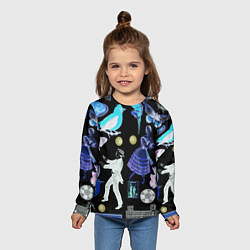 Лонгслив детский Underground pattern Fashion 2077, цвет: 3D-принт — фото 2