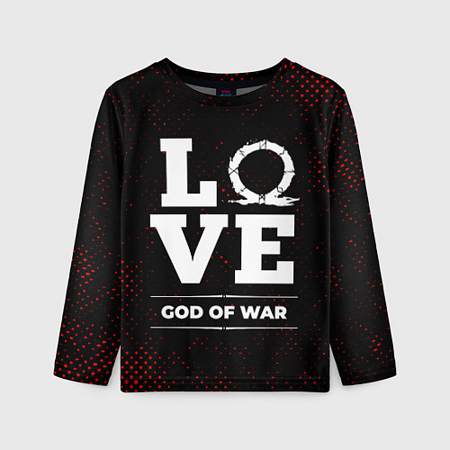 Детский лонгслив God of War Love Классика / 3D-принт – фото 1