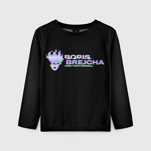Детский лонгслив Borij Brejcha Glitch / 3D-принт – фото 1