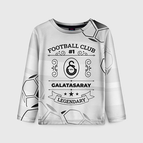 Детский лонгслив Galatasaray Football Club Number 1 Legendary / 3D-принт – фото 1