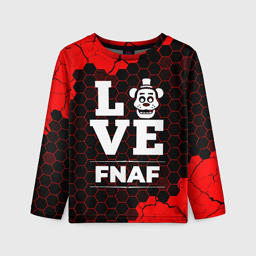 Детский лонгслив FNAF Love Классика / 3D-принт – фото 1