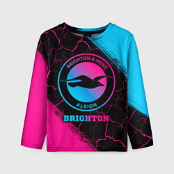 Детский лонгслив Brighton Neon Gradient