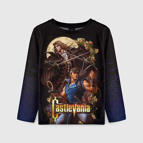 Детский лонгслив Castlevania - Leon & Alucard / 3D-принт – фото 1