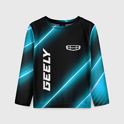 Лонгслив детский Geely Неоновые Лампы, цвет: 3D-принт