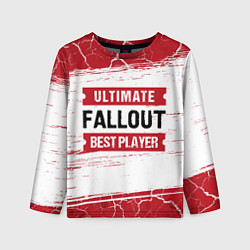 Детский лонгслив Fallout: красные таблички Best Player и Ultimate