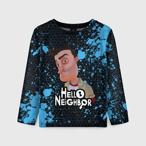 Детский лонгслив Hello Neighbor Привет сосед Ник Рот / 3D-принт – фото 1