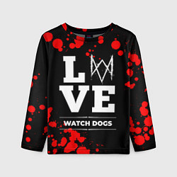 Лонгслив детский Watch Dogs Love Классика, цвет: 3D-принт