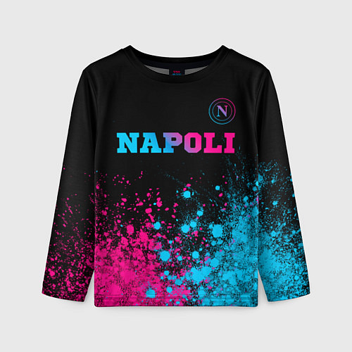 Детский лонгслив Napoli Neon Gradient / 3D-принт – фото 1