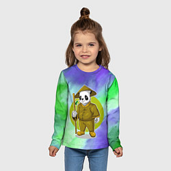 Лонгслив детский Мудрая Кунг фу панда, цвет: 3D-принт — фото 2