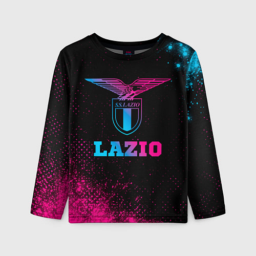 Детский лонгслив Lazio - neon gradient / 3D-принт – фото 1