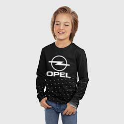 Лонгслив детский Opel Абстракция кружочки, цвет: 3D-принт — фото 2