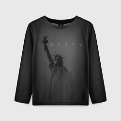 Лонгслив детский LIBERTY - СТАТУЯ СВОБОДЫ, цвет: 3D-принт