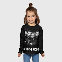 Лонгслив детский Depeche Mode - black & white portrait, цвет: 3D-принт — фото 2