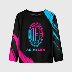 Детский лонгслив AC Milan - neon gradient