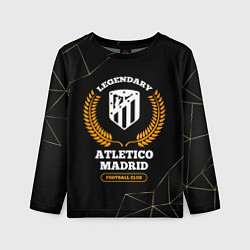 Детский лонгслив Лого Atletico Madrid и надпись legendary football