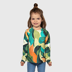 Лонгслив детский Multicoloured camouflage, цвет: 3D-принт — фото 2