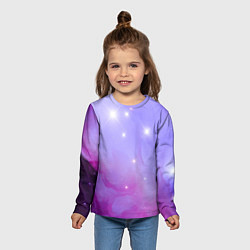 Лонгслив детский Космическое одеяло, цвет: 3D-принт — фото 2