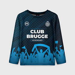 Лонгслив детский Club Brugge legendary форма фанатов, цвет: 3D-принт