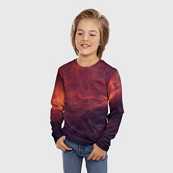 Лонгслив детский Галактический пожар, цвет: 3D-принт — фото 2