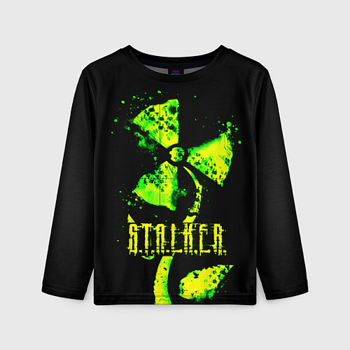 Детский лонгслив Stalker neon flower / 3D-принт – фото 1