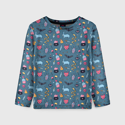 Детский лонгслив Ведьмовское ремесло / 3D-принт – фото 1