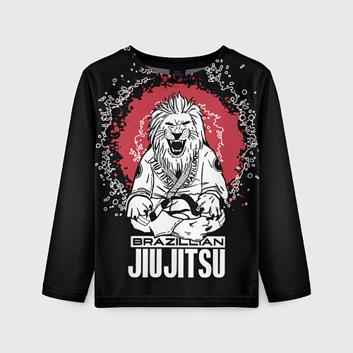 Детский лонгслив Jiu-Jitsu red sun Brazil / 3D-принт – фото 1