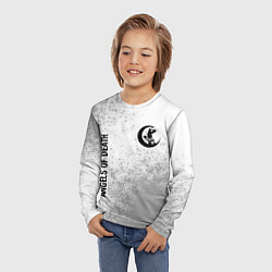 Лонгслив детский Angels of Death glitch на светлом фоне: надпись, с, цвет: 3D-принт — фото 2