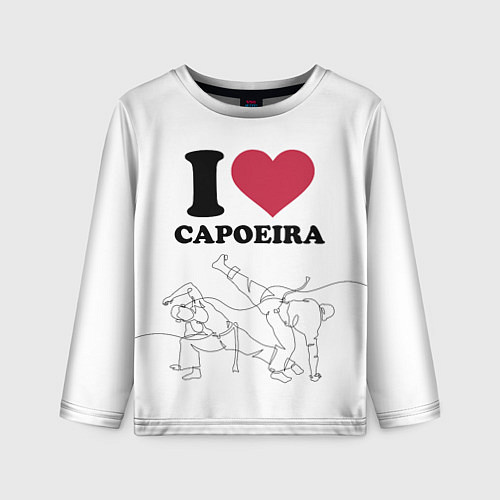 Детский лонгслив I love Capoeira Battle line graph / 3D-принт – фото 1