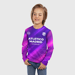 Лонгслив детский Atletico Madrid legendary sport grunge, цвет: 3D-принт — фото 2