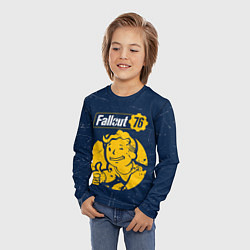 Лонгслив детский FALLOUT 76 - Черточки, цвет: 3D-принт — фото 2