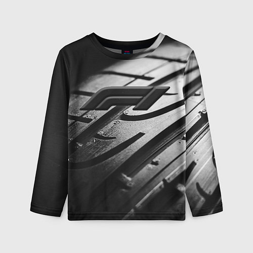 Детский лонгслив Formula 1 - dark theme / 3D-принт – фото 1