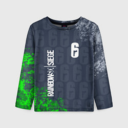 Лонгслив детский Rainbow six siege - краска, цвет: 3D-принт