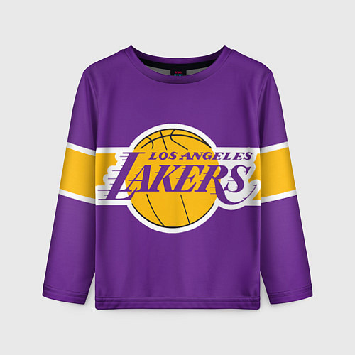 Детский лонгслив LA Lakers NBA / 3D-принт – фото 1