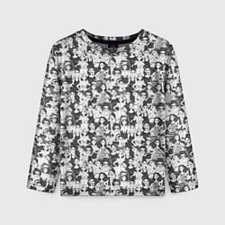 Лонгслив детский Весёлая девушка, цвет: 3D-принт