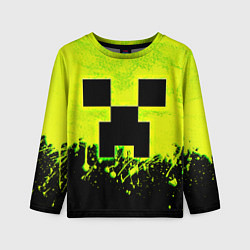 Детский лонгслив Creeper neon